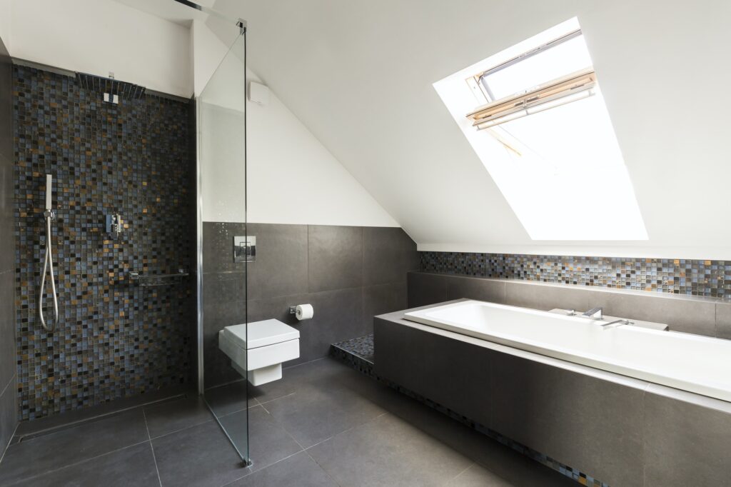 Bathroom in the attic